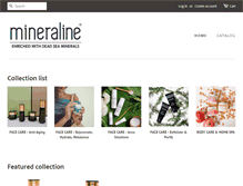 Tablet Screenshot of mineraline.com